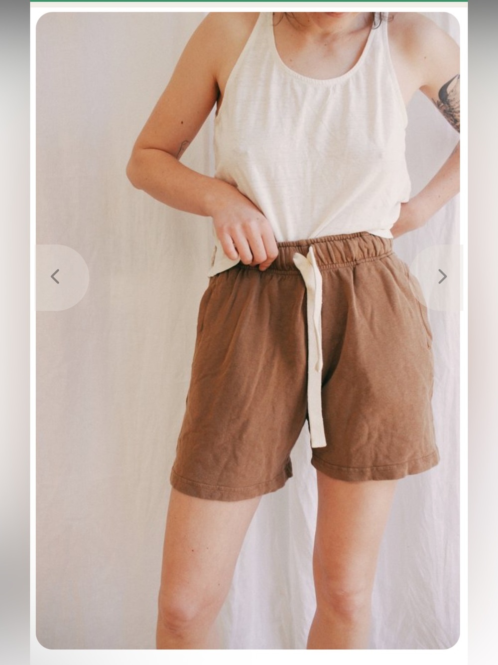 Jungmaven French Terry Sport Short Coyote Tan Medium Hemp Organic Cotton Unisex - Picture 3 of 13